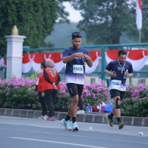 Race photo from KEMLU RUN 2026