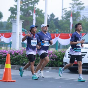 Race photo from KEMLU RUN 2026
