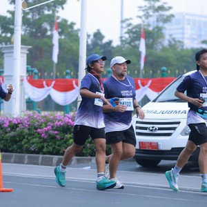 Race photo from KEMLU RUN 2026