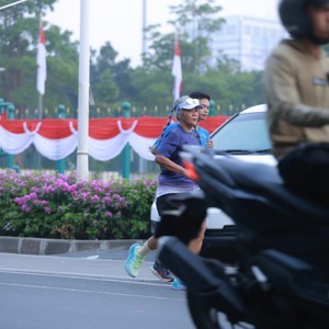 Race photo from KEMLU RUN 2026