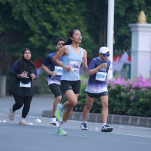 Race photo from KEMLU RUN 2026