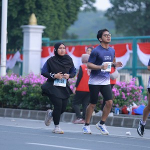 Race photo from KEMLU RUN 2026