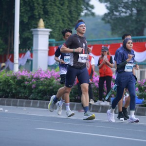 Race photo from KEMLU RUN 2026