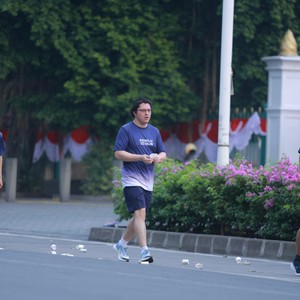Race photo from KEMLU RUN 2026