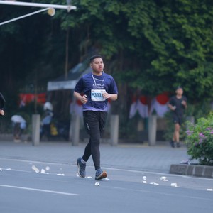 Race photo from KEMLU RUN 2026