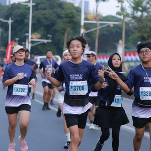 Race photo from KEMLU RUN 2026