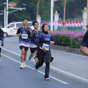 Race photo from KEMLU RUN 2026