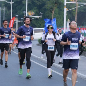 Race photo from KEMLU RUN 2026
