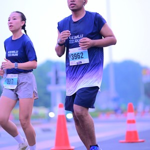 Race photo from KEMLU RUN 2026