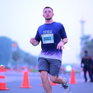Race photo from KEMLU RUN 2026