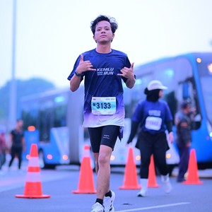 Race photo from KEMLU RUN 2026