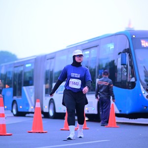 Race photo from KEMLU RUN 2026