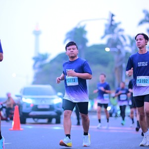 Race photo from KEMLU RUN 2026