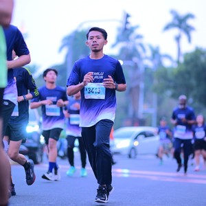 Race photo from KEMLU RUN 2026