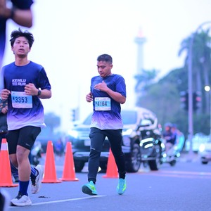 Race photo from KEMLU RUN 2026