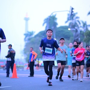 Race photo from KEMLU RUN 2026
