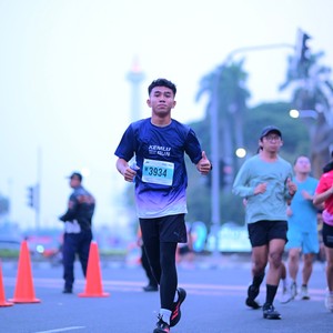 Race photo from KEMLU RUN 2026