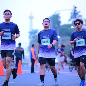 Race photo from KEMLU RUN 2026