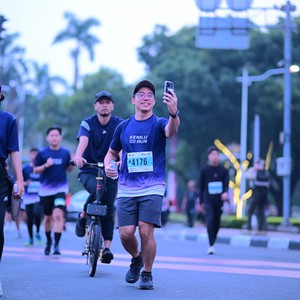 Race photo from KEMLU RUN 2026