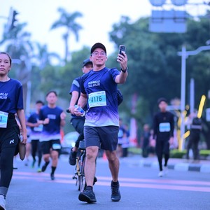 Race photo from KEMLU RUN 2026