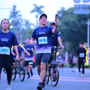 Race photo from KEMLU RUN 2026