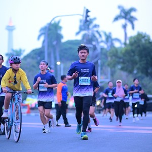 Race photo from KEMLU RUN 2026