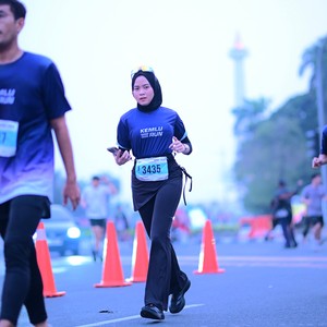 Race photo from KEMLU RUN 2026