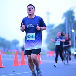 Race photo from KEMLU RUN 2026