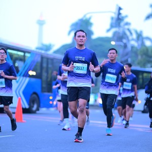 Race photo from KEMLU RUN 2026