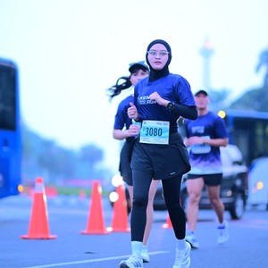 Race photo from KEMLU RUN 2026