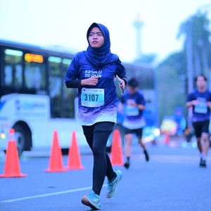 Race photo from KEMLU RUN 2026