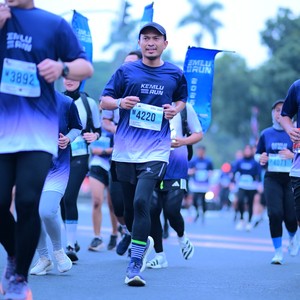 Race photo from KEMLU RUN 2026