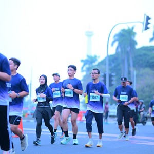 Race photo from KEMLU RUN 2026