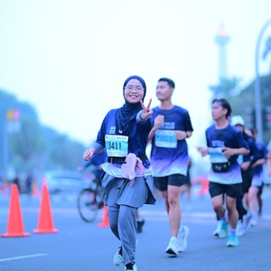Race photo from KEMLU RUN 2026