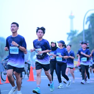 Race photo from KEMLU RUN 2026