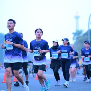 Race photo from KEMLU RUN 2026