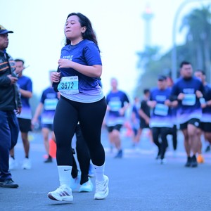 Race photo from KEMLU RUN 2026