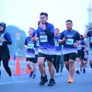 Race photo from KEMLU RUN 2026