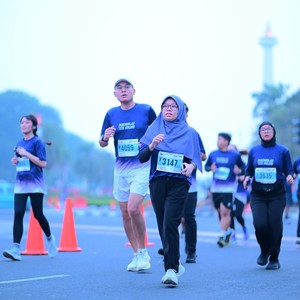 Race photo from KEMLU RUN 2026