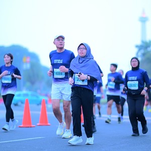 Race photo from KEMLU RUN 2026