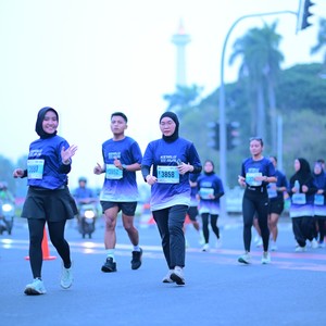 Race photo from KEMLU RUN 2026