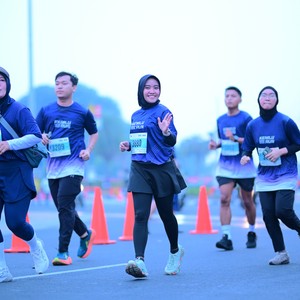 Race photo from KEMLU RUN 2026