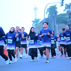 Race photo from KEMLU RUN 2026