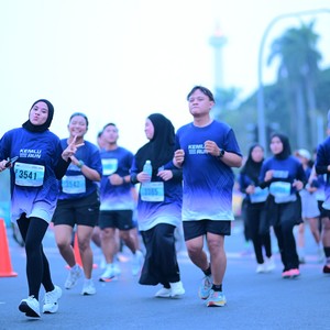 Race photo from KEMLU RUN 2026