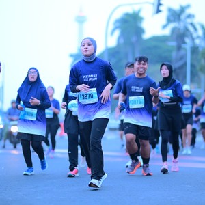 Race photo from KEMLU RUN 2026