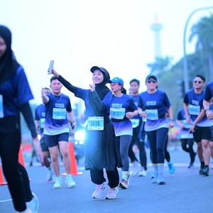 Race photo from KEMLU RUN 2026