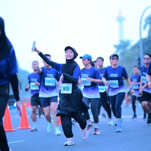 Race photo from KEMLU RUN 2026