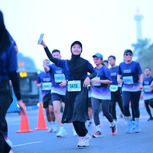 Race photo from KEMLU RUN 2026