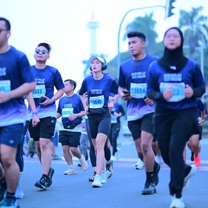 Race photo from KEMLU RUN 2026
