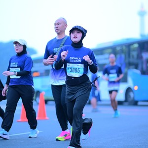 Race photo from KEMLU RUN 2026